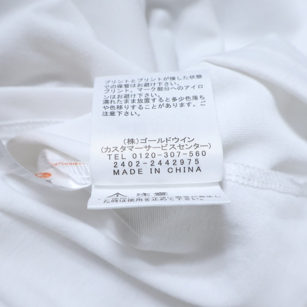THE NORTH FACE(ザノースフェイス) DEGITAL BOX LOGO L/S TEE バックデジタルボックスロゴプリントTシャツ 長袖クルーネックカットソー レディース ホワイト NTW82487