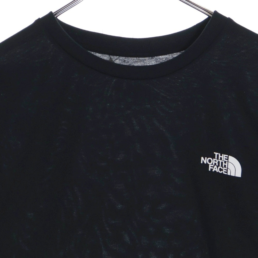 THE NORTH FACE(ザノースフェイス) L/S BI-COLORED NUPTSE TEE バイカラー ヌプシ ロゴプリントTシャツ 長袖クルーネックカットソー ブラック/ホワイト NT82384
