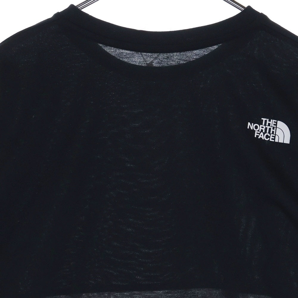 THE NORTH FACE(ザノースフェイス) L/S BI-COLORED NUPTSE TEE バイカラー ヌプシ ロゴプリントTシャツ 長袖クルーネックカットソー ブラック/ホワイト NT82384