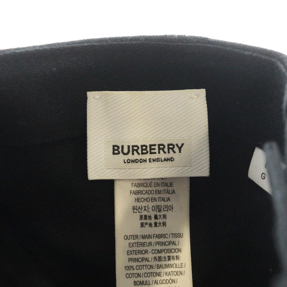 BURBERRY(バーバリー) TBロゴ刺繍 ベースボールキャップ 帽子 ブラック 8026899