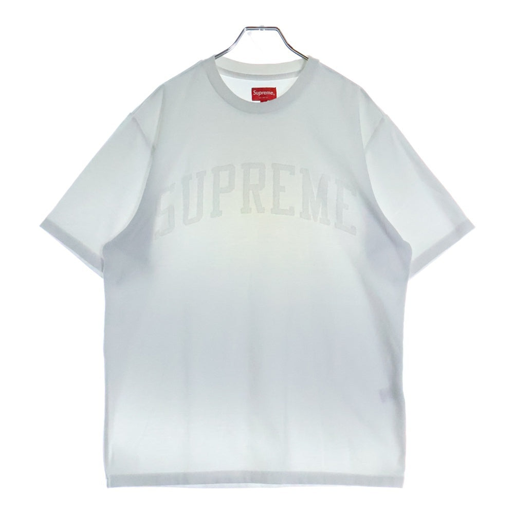 SUPREME(シュプリーム) 19AW Chenille Arc Logo S/S Tee シェニール アーチ ロゴ ショートスリーブ クルーネック半袖Tシャツ カットソー ホワイト