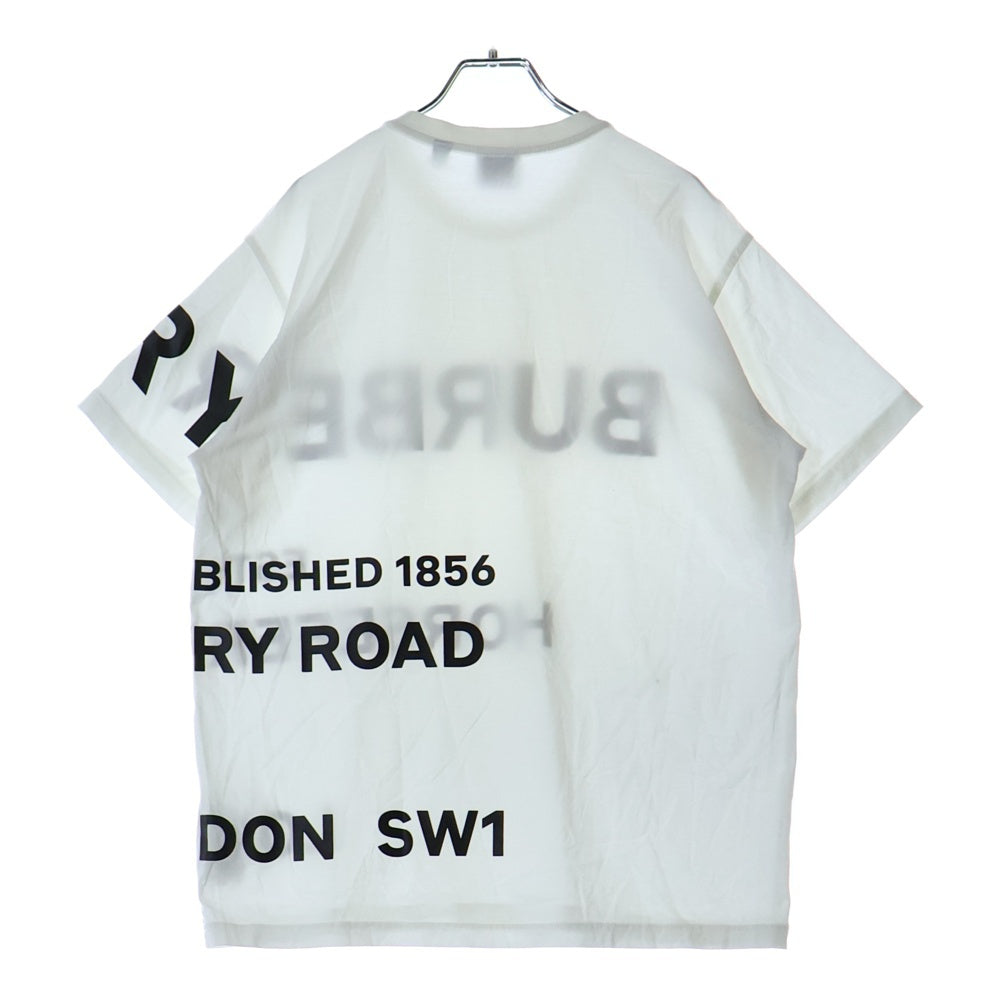 BURBERRY(バーバリー) HORSE FERRY PRINT ホース フェリー プリント クルーネック半袖Tシャツ カットソー ホワイト 8040691