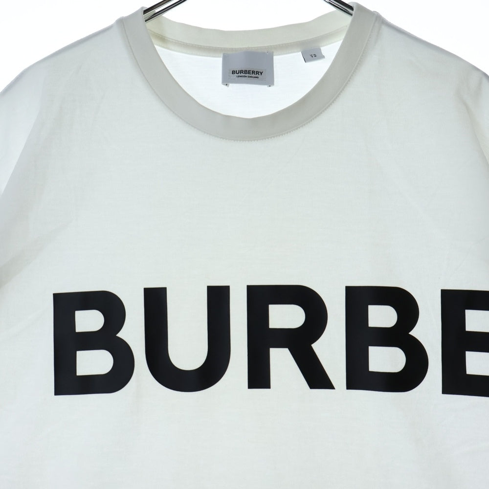 BURBERRY(バーバリー) HORSE FERRY PRINT ホース フェリー プリント クルーネック半袖Tシャツ カットソー ホワイト 8040691