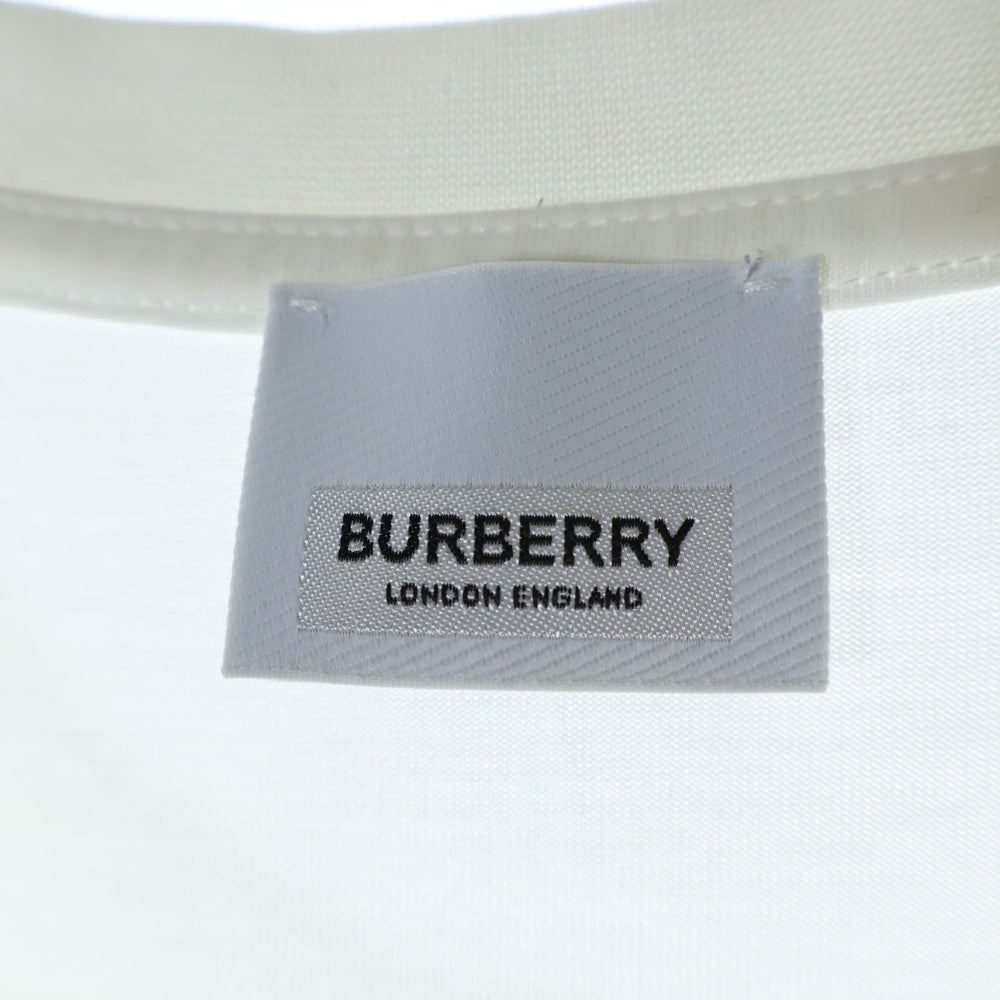 BURBERRY(バーバリー) HORSE FERRY PRINT ホース フェリー プリント クルーネック半袖Tシャツ カットソー ホワイト 8040691