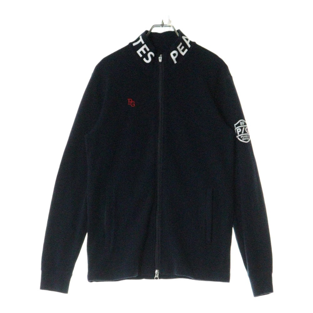 PEARLY GATES(パーリーゲイツ) ロゴプリント ジップアップフリースジャケット ネイビー 053-0266111