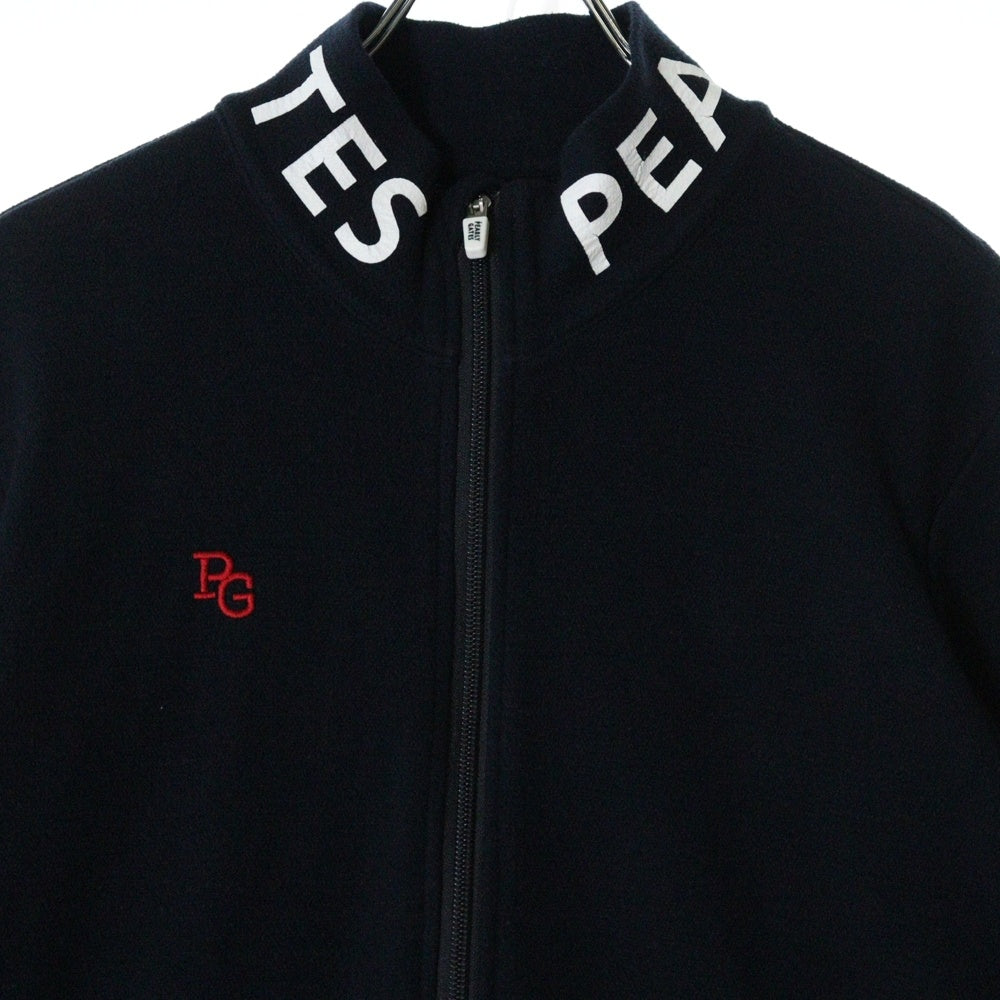 PEARLY GATES(パーリーゲイツ) ロゴプリント ジップアップフリースジャケット ネイビー 053-0266111