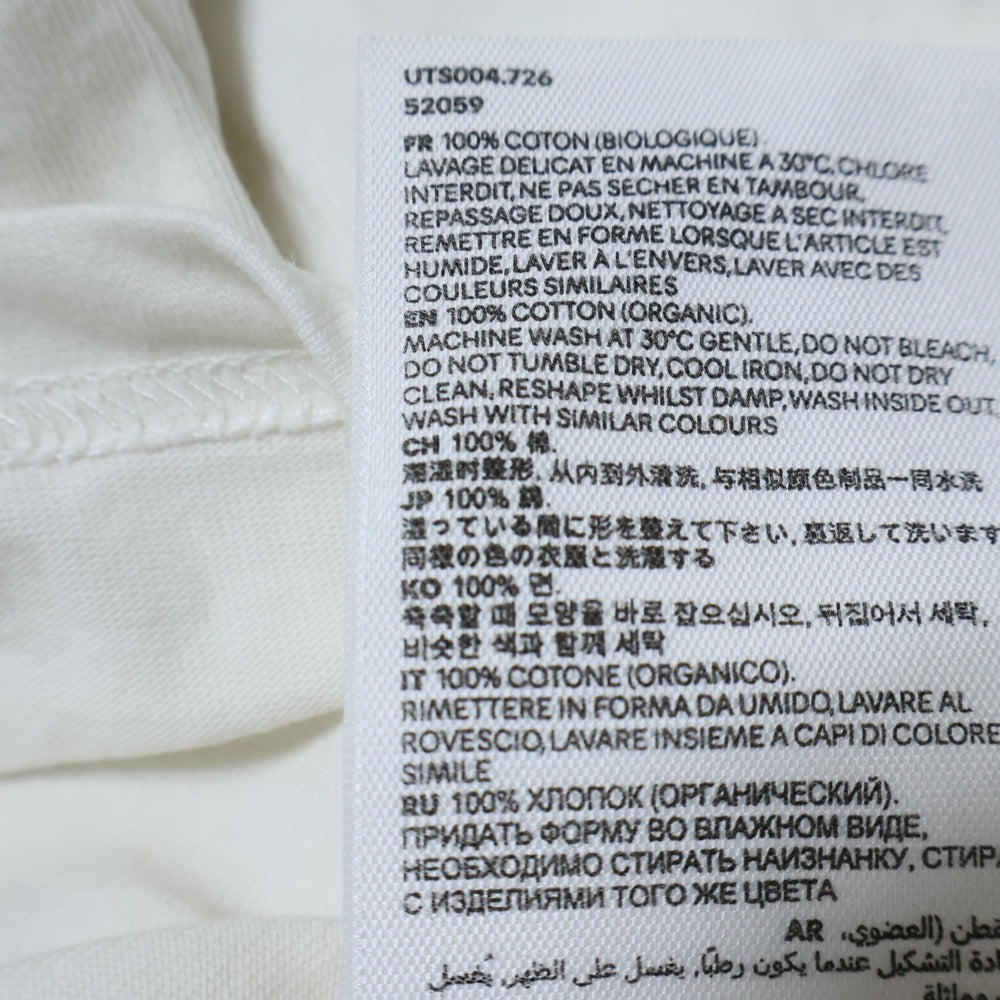 AMI Alexandre Mattiussi(アミアレクサンドルマテュッシ) TONAL AMI DE COEUR TSHIRT トーナル アミ デ クール クルーネック半袖Tシャツ カットソー ホワイト 52059