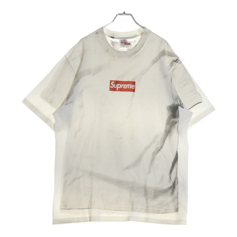 SUPREME(シュプリーム) 24SS ×MM6 Maison Margiela Box Logo Tee エムエムシックス メゾン マルジェラ ボックス ロゴ クルーネック半袖Tシャツ カットソー ホワイト