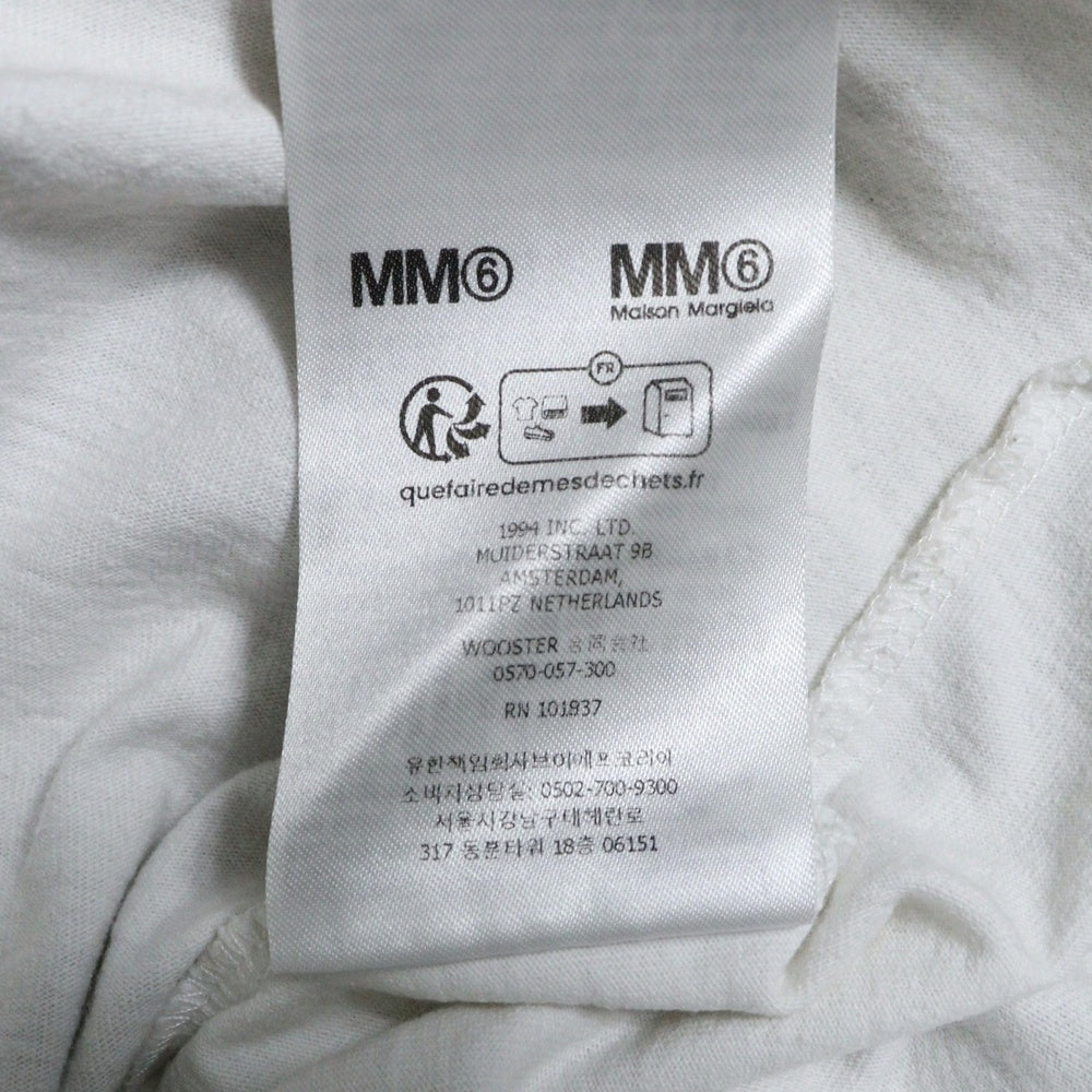SUPREME(シュプリーム) 24SS ×MM6 Maison Margiela Box Logo Tee エムエムシックス メゾン マルジェラ ボックス ロゴ クルーネック半袖Tシャツ カットソー ホワイト