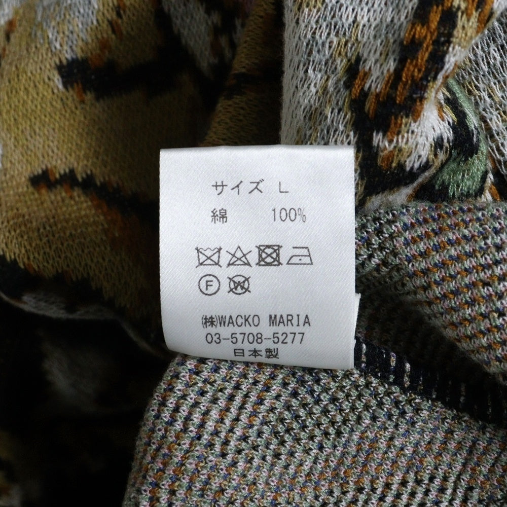 WACKO MARIA(ワコマリア) 23SS ×TIM LEHI JACQUARD CARDIGAN ティムリー ハイ ジャガード ニットカーディガン マルチカラー 23SS-WMK-KN18
