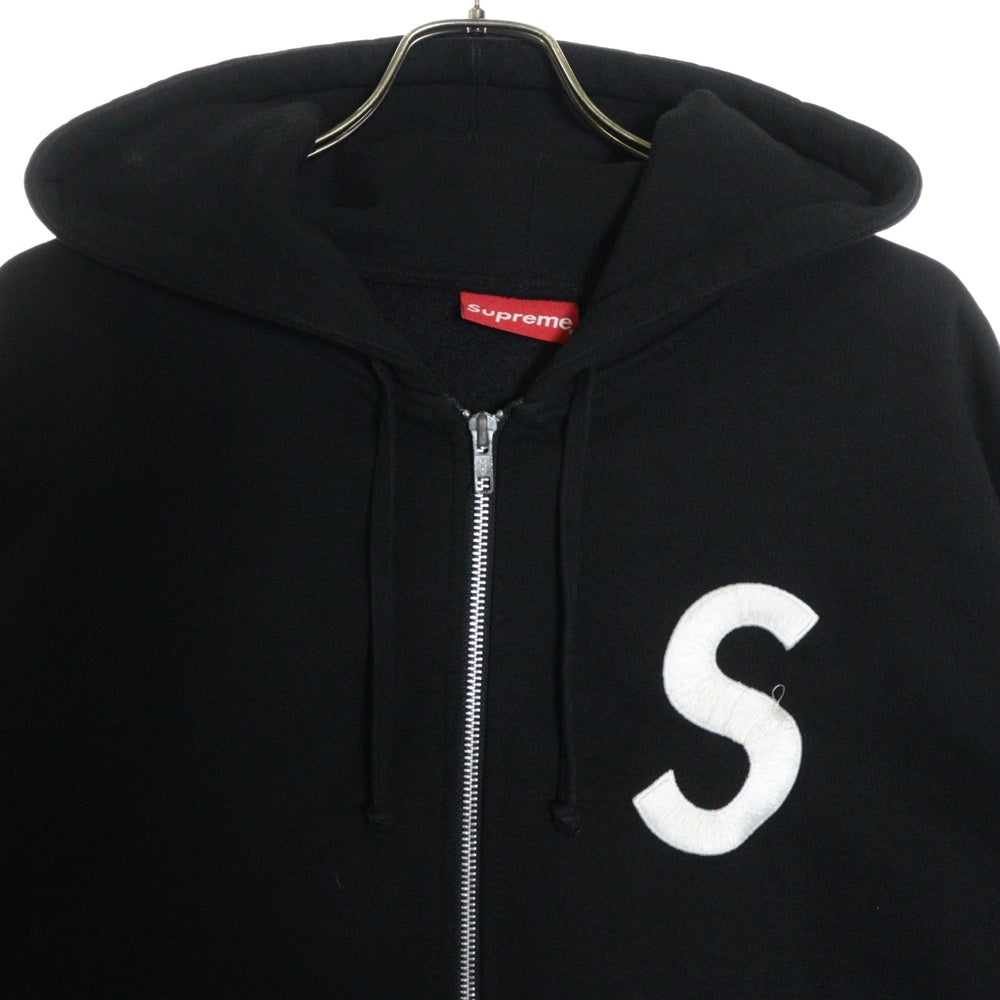 SUPREME(シュプリーム) 23AW S Logo Zip Up Hooded Sweatshirt エスロゴ フーデッドジップアップパーカー フーディー ブラック