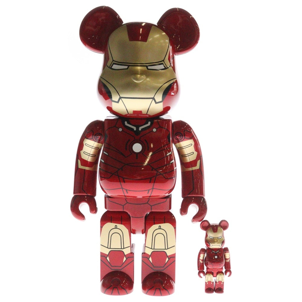 MEDICOM TOY(メディコムトイ) BE@RBRICK IRON MAN MARK III 100% & 400% ベアブリック アイアンマン マーク3 フィギュア レッド