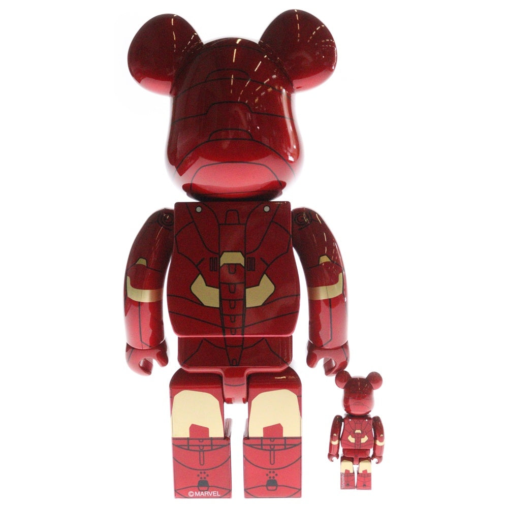 MEDICOM TOY(メディコムトイ) BE@RBRICK IRON MAN MARK III 100% & 400% ベアブリック アイアンマン マーク3 フィギュア レッド