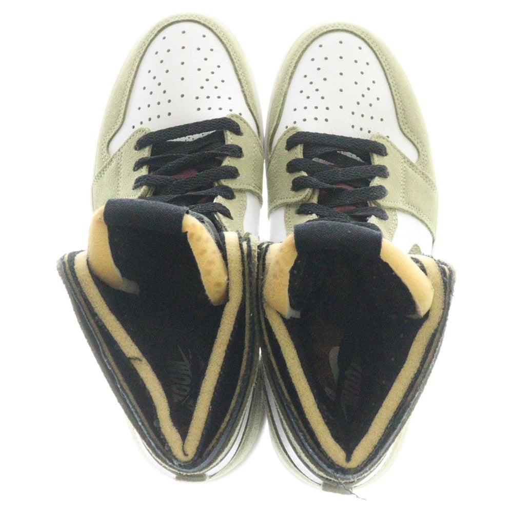 NIKE(ナイキ) AIR JORDAN 1 ZOOM AIR CMFT エアジョーダン1 ズームコンフォート ハイカットスニーカー ホワイト/カーキ US8/26cm CT0978-203