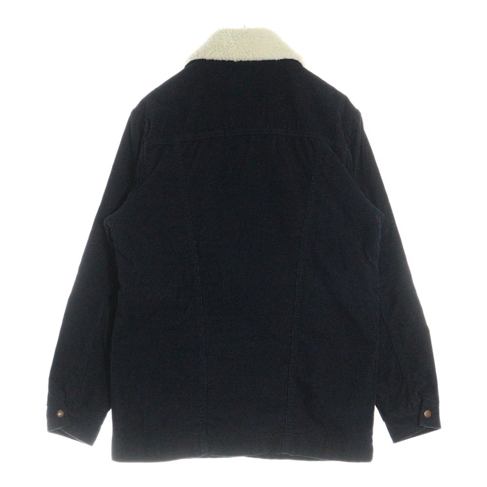 Wrangler(ラングラー) WRANGE COAT ランチコート ボア 細畝コーデュロイ ジャケット ブラック/ベージュ WM1870