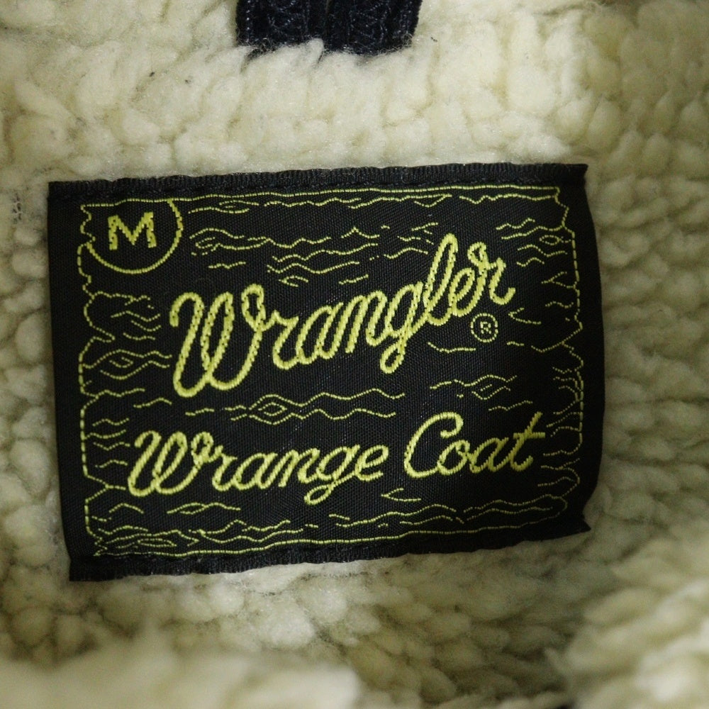 Wrangler(ラングラー) WRANGE COAT ランチコート ボア 細畝コーデュロイ ジャケット ブラック/ベージュ WM1870