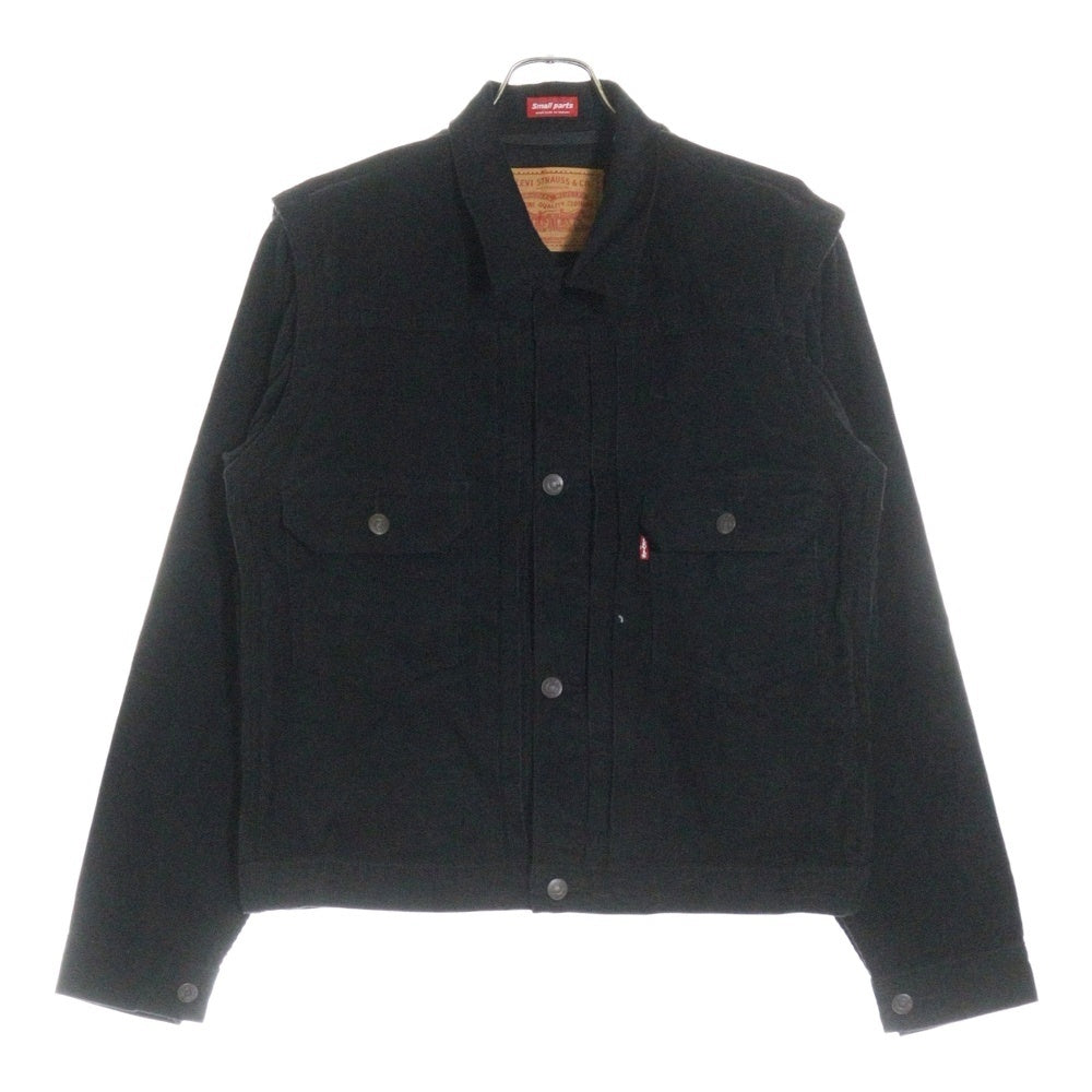 Levi's(リーバイス) 25SS ×UNDERCOVER コンバーチブル 細畝コーデュロイ トラッカージャケット ブラック 0020S0000