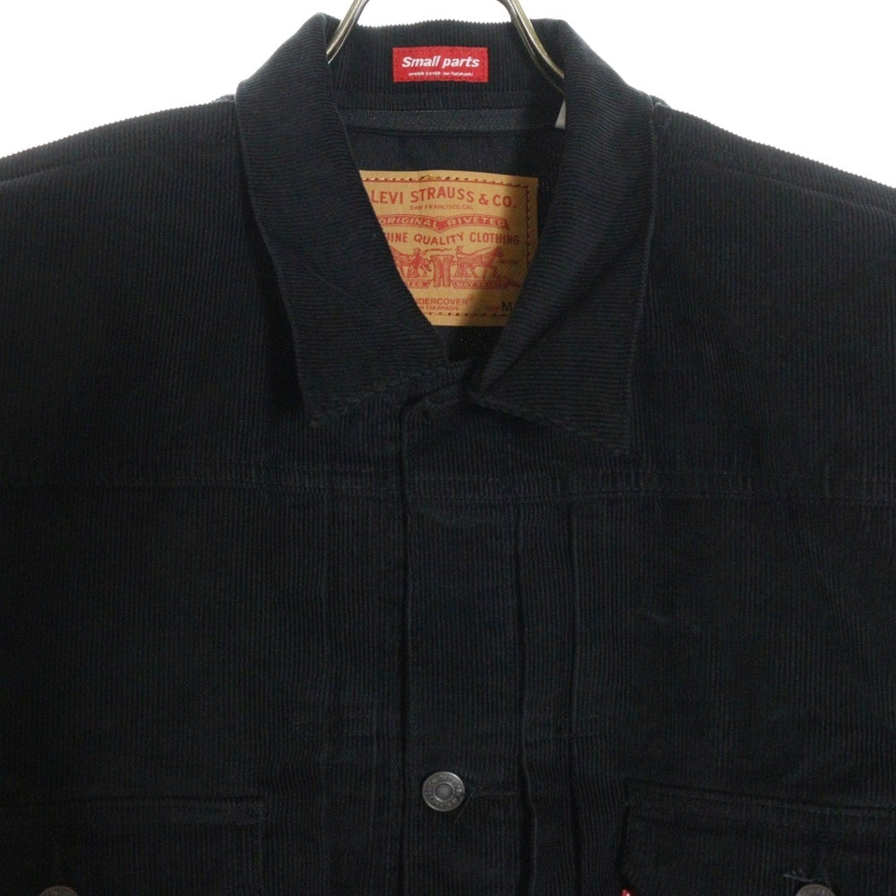 Levi's(リーバイス) 25SS ×UNDERCOVER コンバーチブル 細畝コーデュロイ トラッカージャケット ブラック 0020S0000