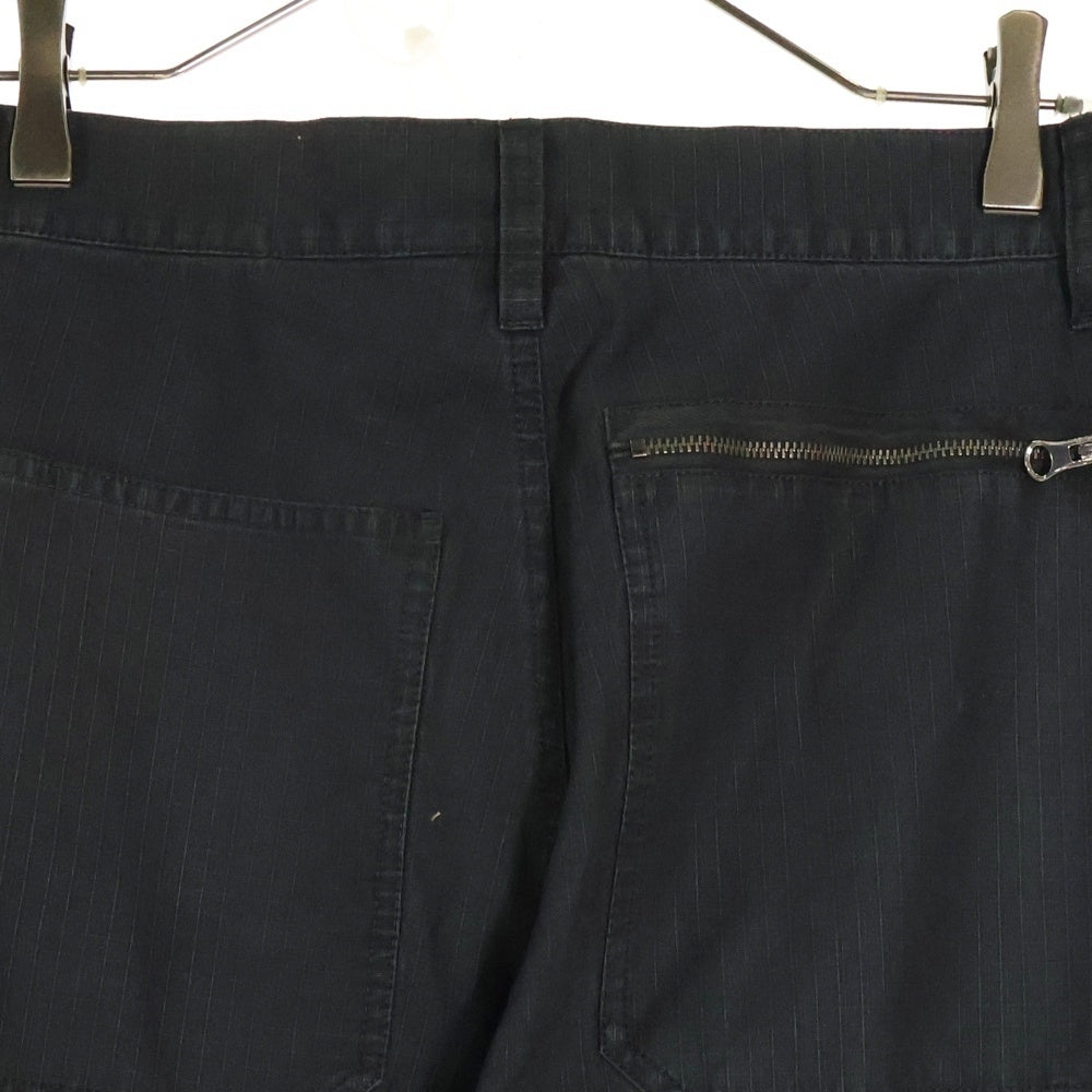 STUSSY(ステューシー) 24SS FLIGHT PANT RIPSTOP PIGMENT DYED フライト リップストップ ピグメントダイ パンツ ブラック 24S116655