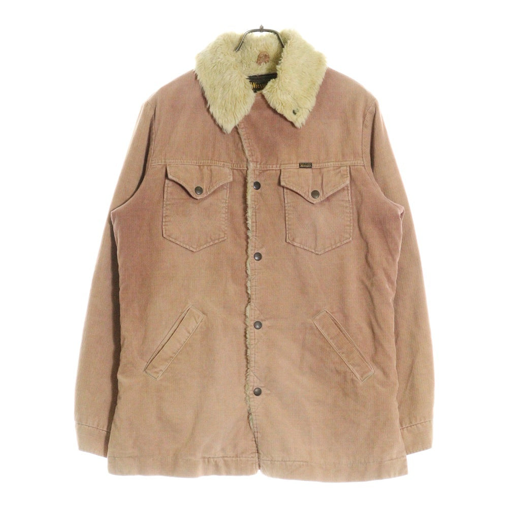 Wrangler(ラングラー) ×N.HOOLYWOOD WRANGE COAT エヌハリウッド ランチコート ファー 細畝コーデュロイ ジャケット ピンク/ベージュ