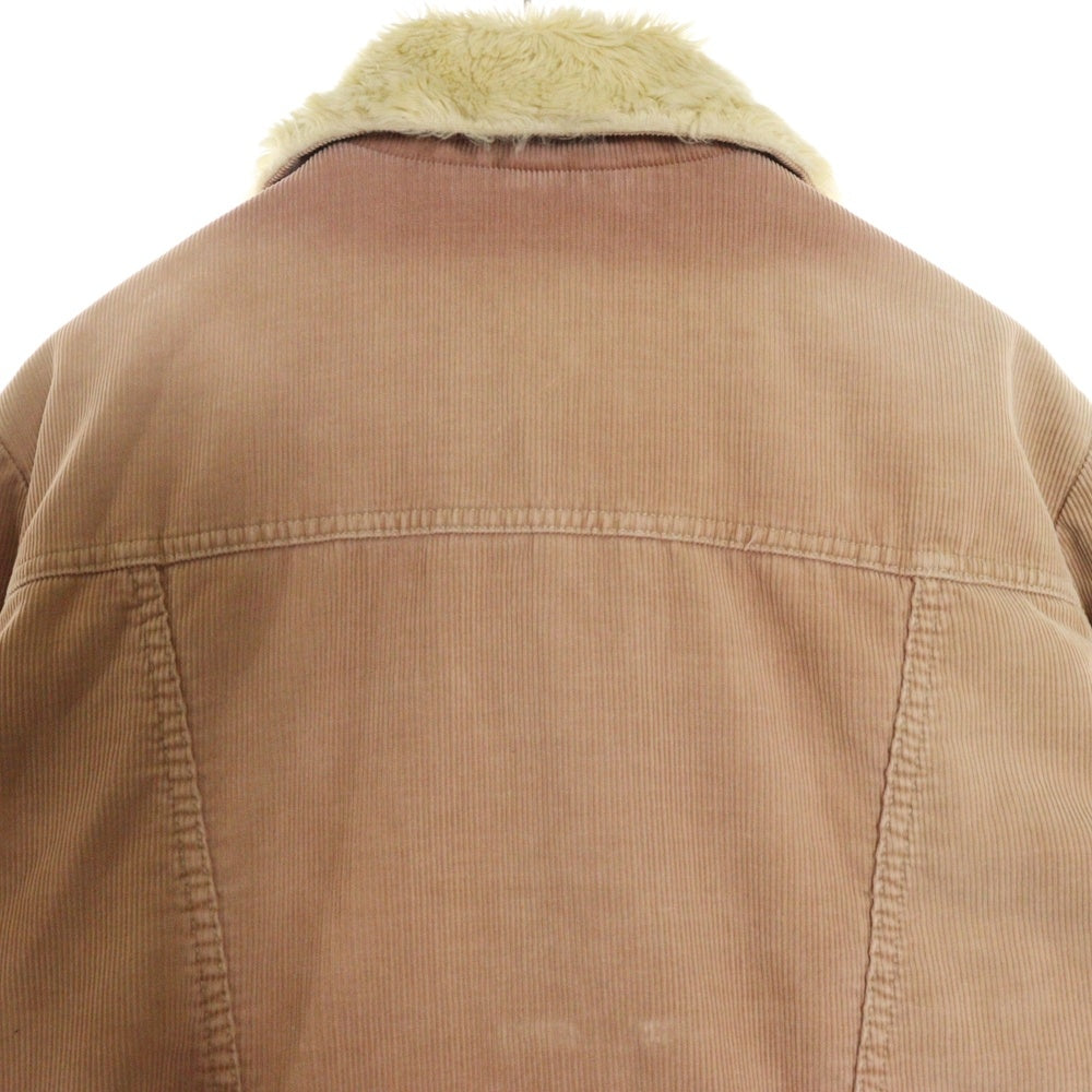 Wrangler(ラングラー) ×N.HOOLYWOOD WRANGE COAT エヌハリウッド ランチコート ファー 細畝コーデュロイ ジャケット ピンク/ベージュ