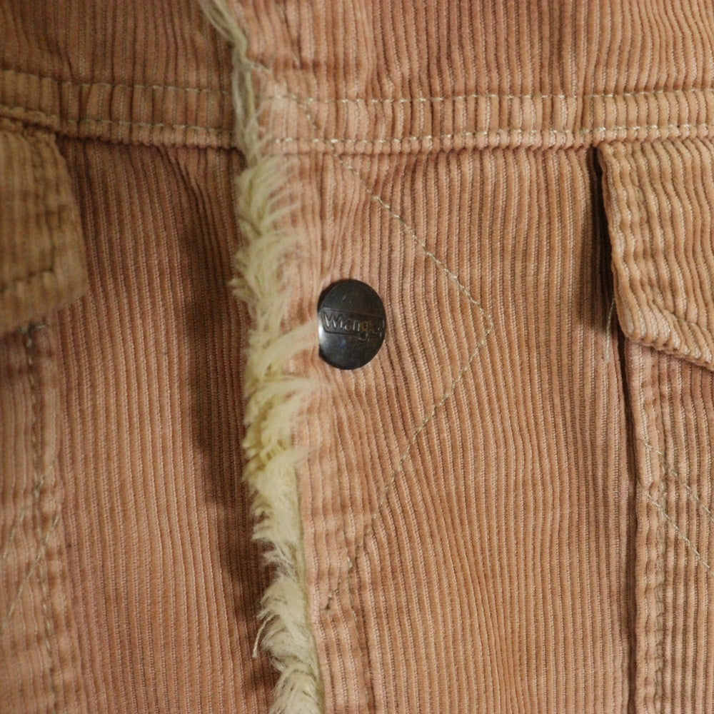 Wrangler(ラングラー) ×N.HOOLYWOOD WRANGE COAT エヌハリウッド ランチコート ファー 細畝コーデュロイ ジャケット ピンク/ベージュ