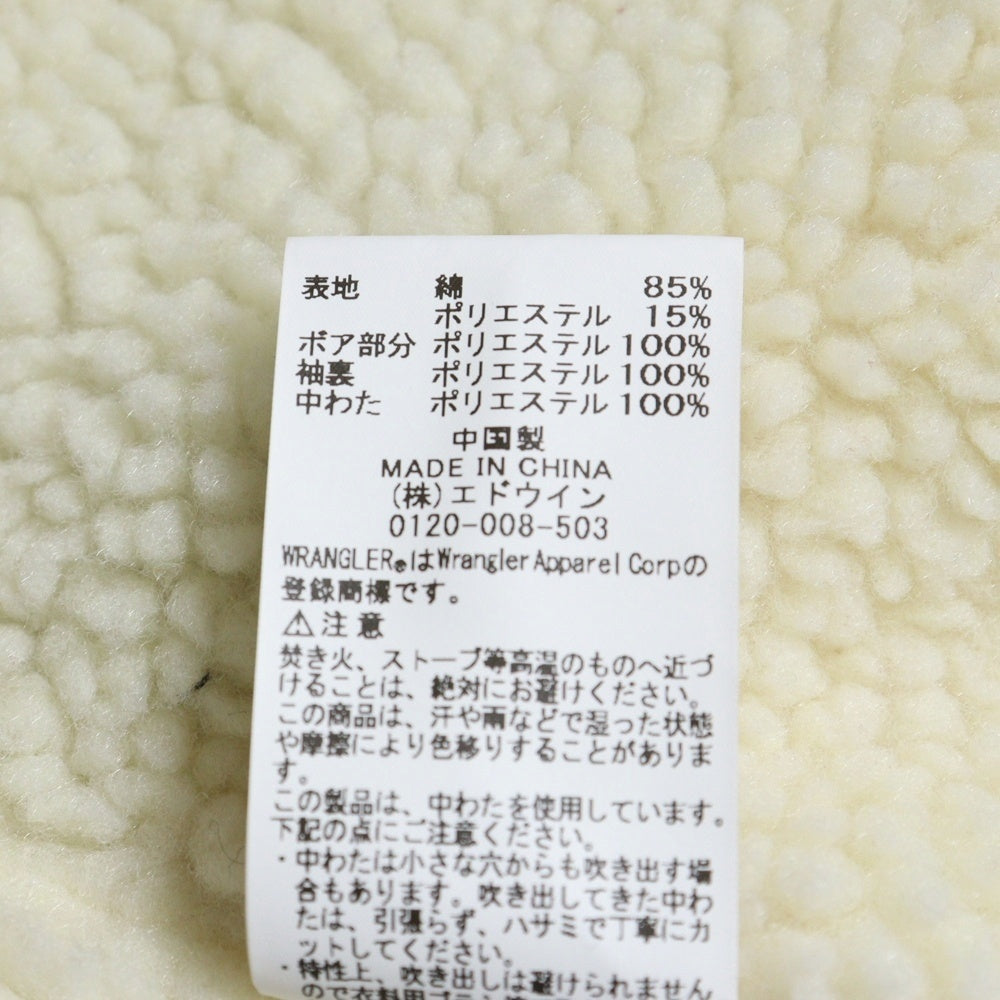 Wrangler(ラングラー) WRANGE COAT ランチコート ボア 細畝コーデュロイ ジャケット レッド/ベージュ WM1923-09