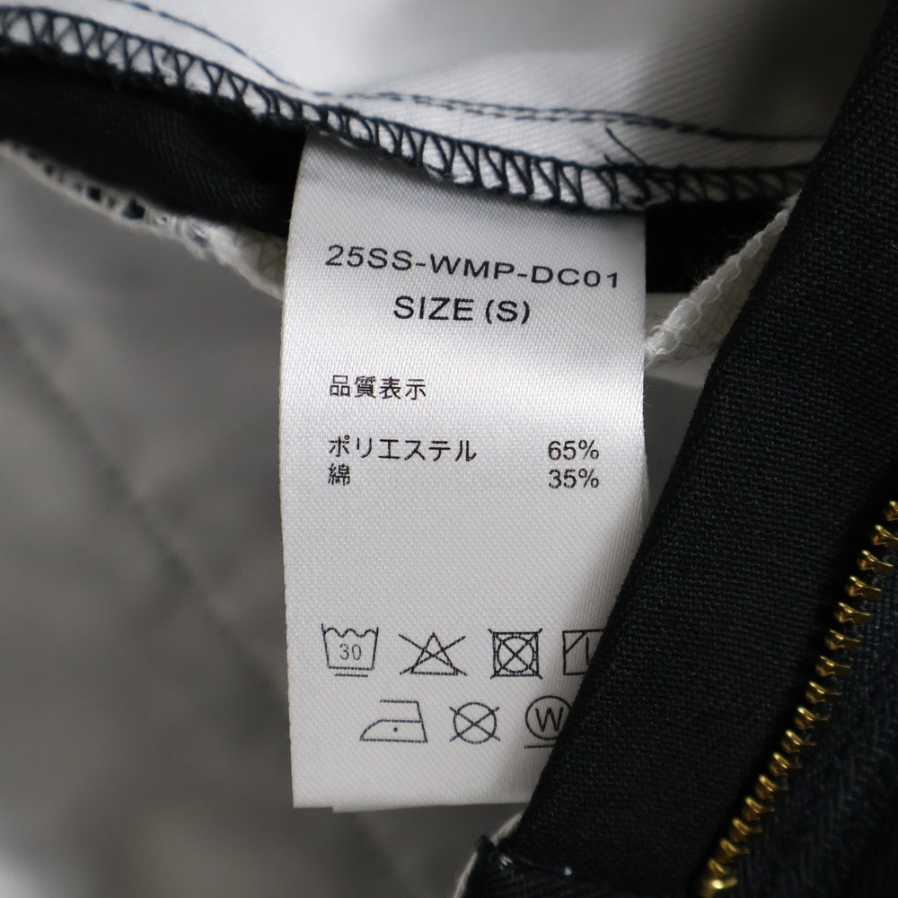 WACKO MARIA(ワコマリア) 25SS ×DICKIES PLEATED TROUSERS ディッキーズ プリーテッド トラウザーズ パンツ ブラック 25SS-WMP-DC01