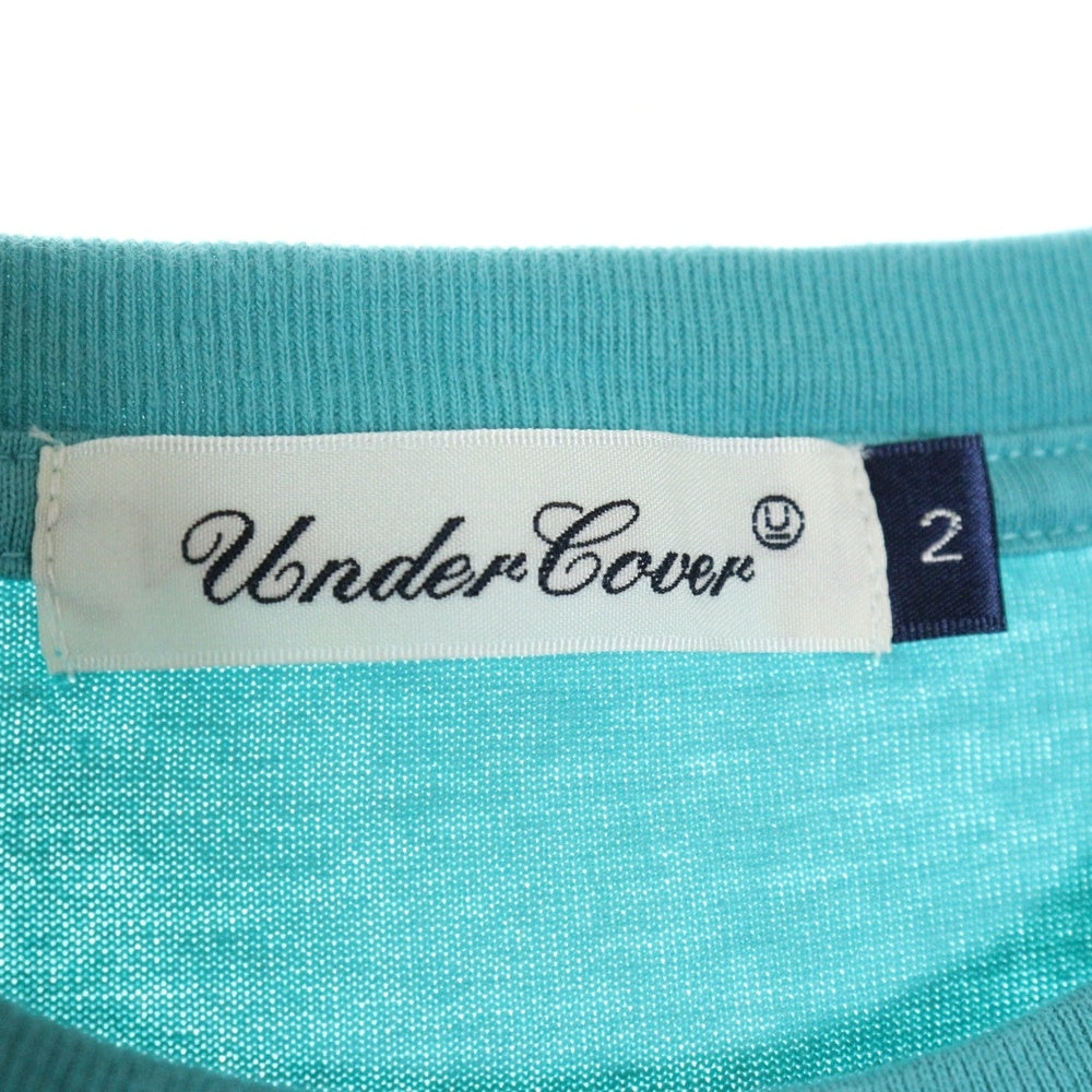 UNDERCOVER(アンダーカバー) TEE FREE DEAD MOTHERS UC RECORDS 両面プリント 半袖Tシャツ カットソー ライトブルー UC1E3808