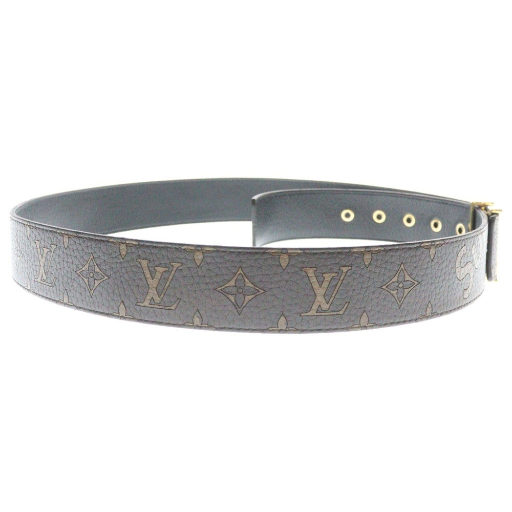LOUIS VUITTON(ルイヴィトン) × SUPREME シュプリーム サンチュール モノグラム レザー ベルト ブラウン MP016 BP1197