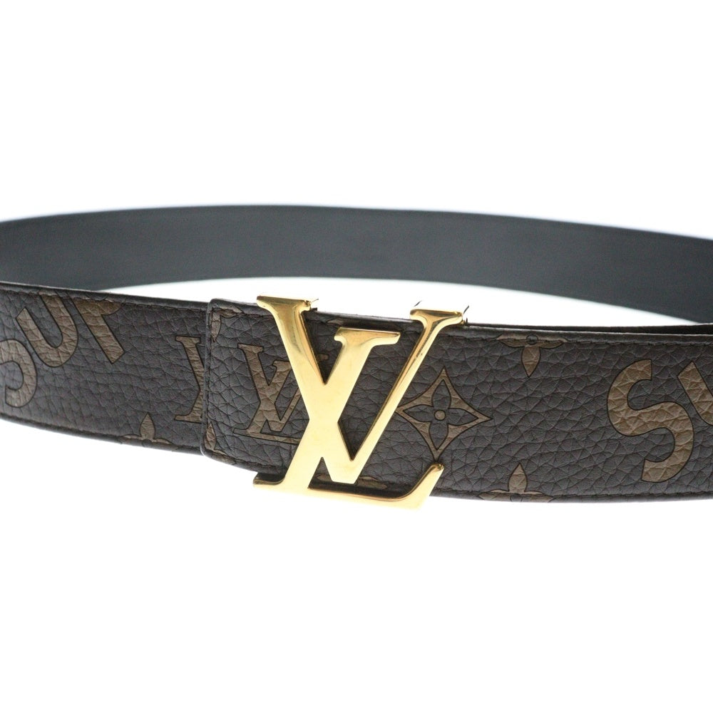 LOUIS VUITTON(ルイヴィトン) × SUPREME シュプリーム サンチュール モノグラム レザー ベルト ブラウン MP016 BP1197