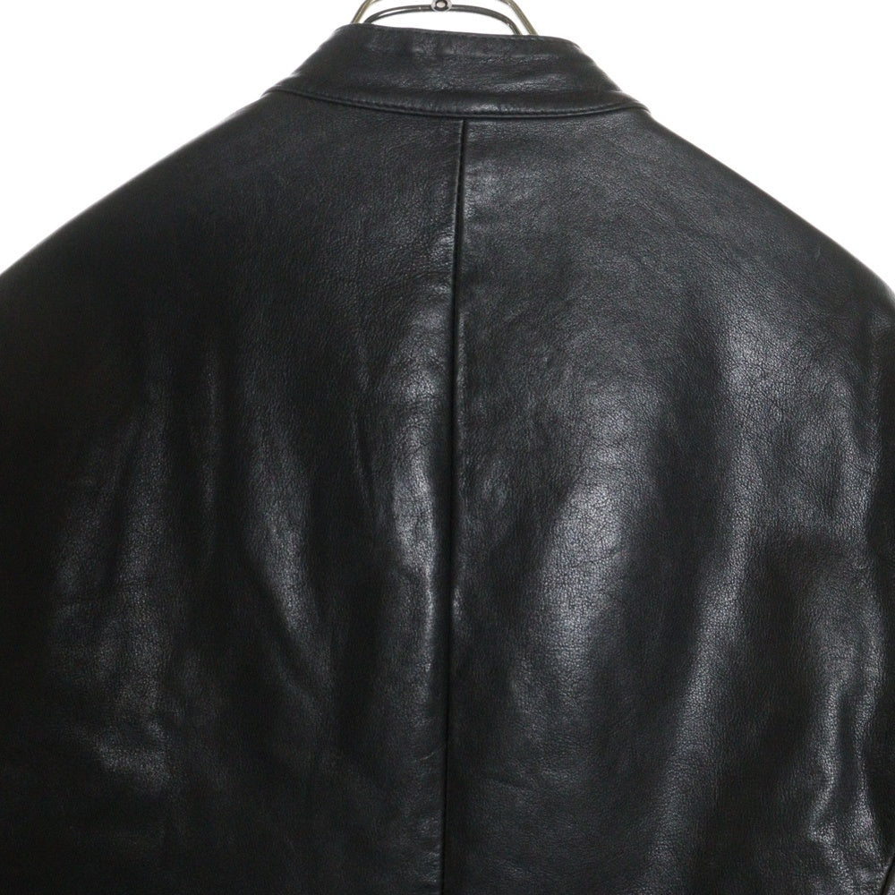 Maison Margiela 14(メゾンマルジェラ) 05SS 5ZIP 八の字 レザー シングルライダースジャケット ブラック