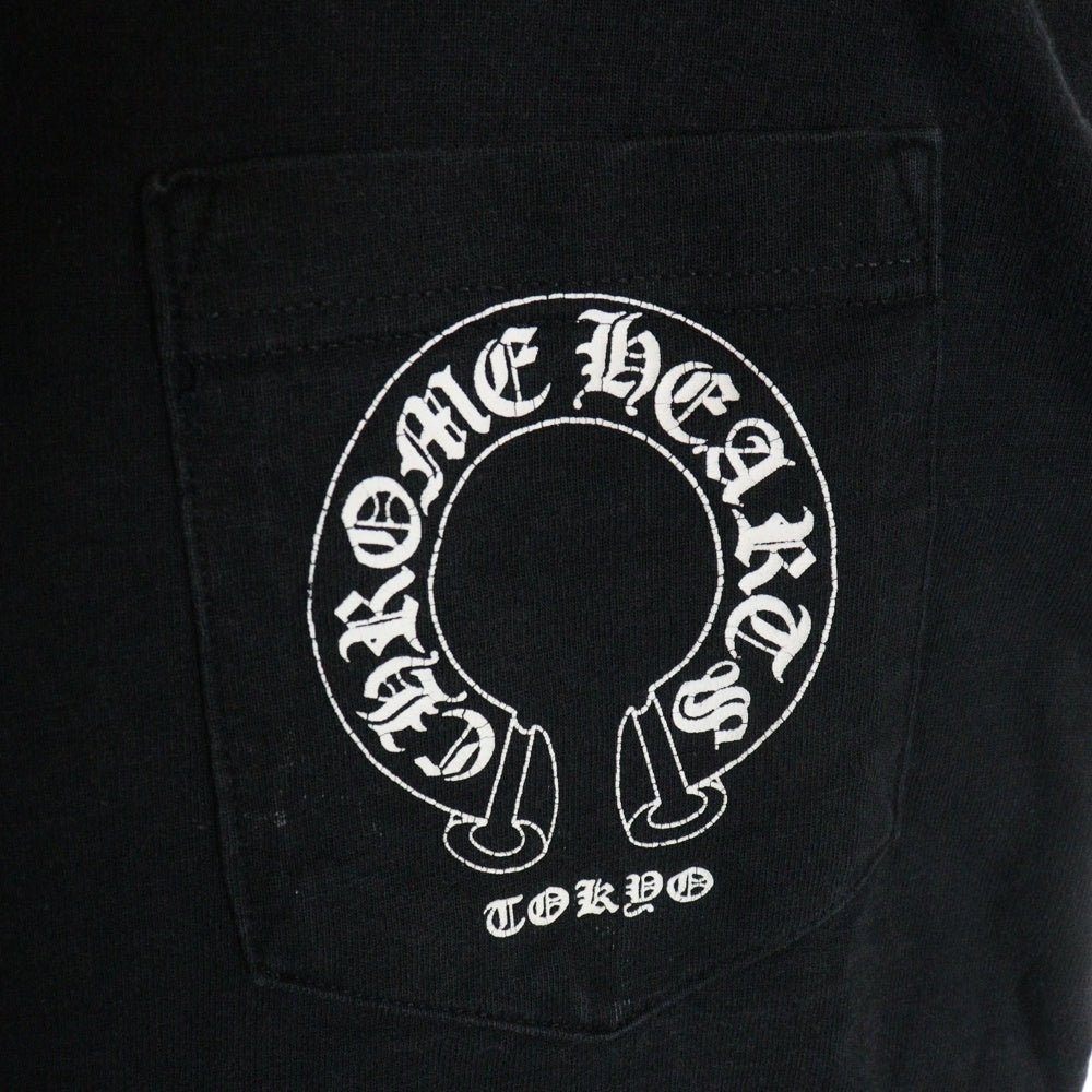 CHROME HEARTS(クロムハーツ) OLD BACK CROSS TEE TOKYO オールド バッククロス 東京 半袖ポケットTシャツ カットソー ブラック