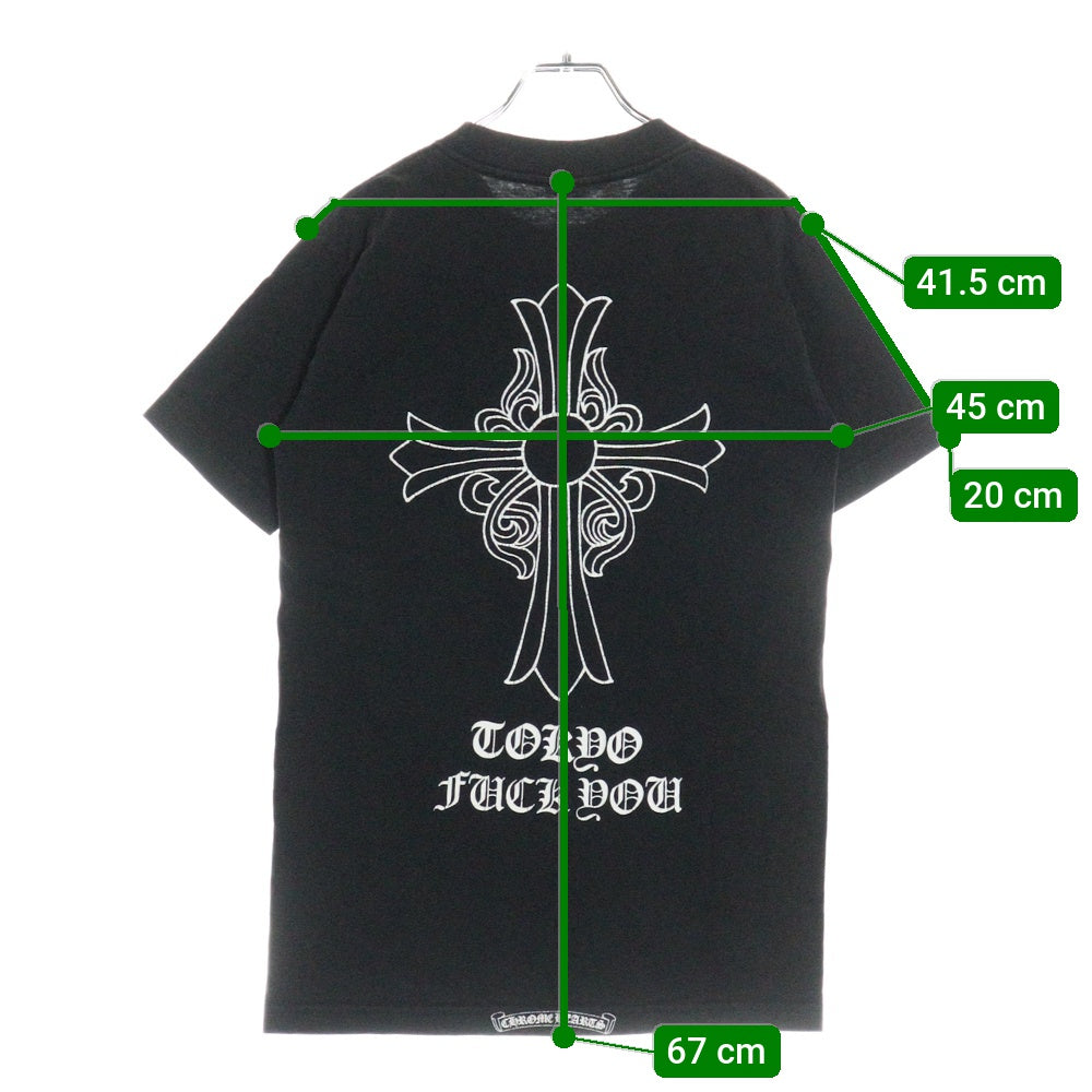 CHROME HEARTS(クロムハーツ) OLD BACK CROSS TEE TOKYO オールド バッククロス 東京 半袖ポケットTシャツ カットソー ブラック