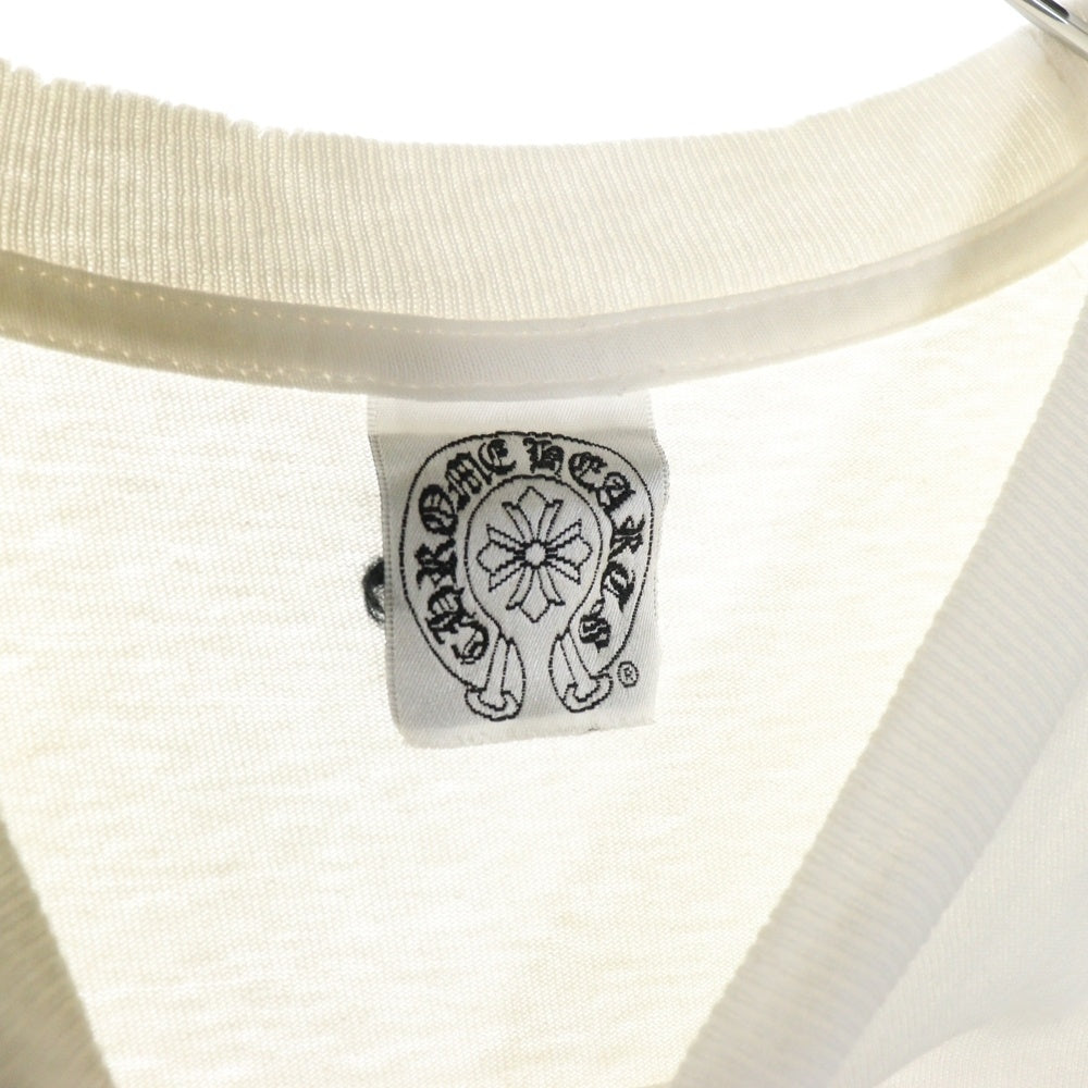 CHROME HEARTS(クロムハーツ) OLD SCROLL LOGO TEE サイドスクロールロゴ 半袖ポケットTシャツ カットソー ホワイト