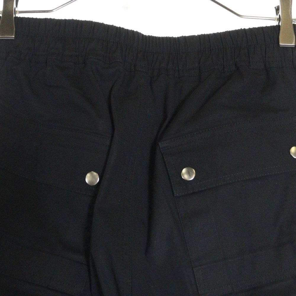 Rick Owens(リックオウエンス) 25SS BAUHAUS CARGO PANTS バウハウス ロング カーゴパンツ ブラック RU01E5377-TE