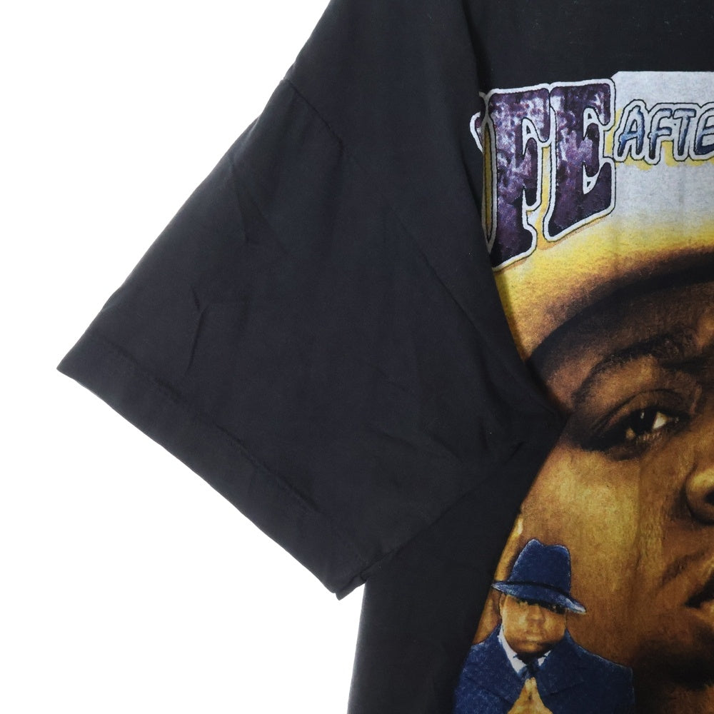 VINTAGE(ヴィンテージ) 90s NOTORIOUS B.I.G LIFE AFTER DEATH 両面プリントTシャツ ブラック