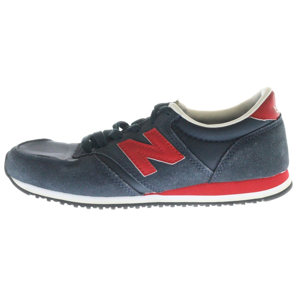 New Balance(ニューバランス) U420YR ナイロン切替 スウェード ローカット スニーカー ネイビー レディース US6/23cm