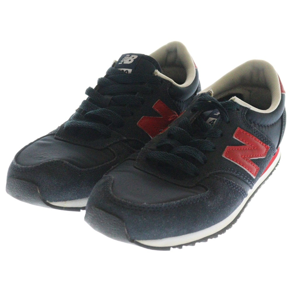 New Balance(ニューバランス) U420YR ナイロン切替 スウェード ローカット スニーカー ネイビー レディース US6/23cm