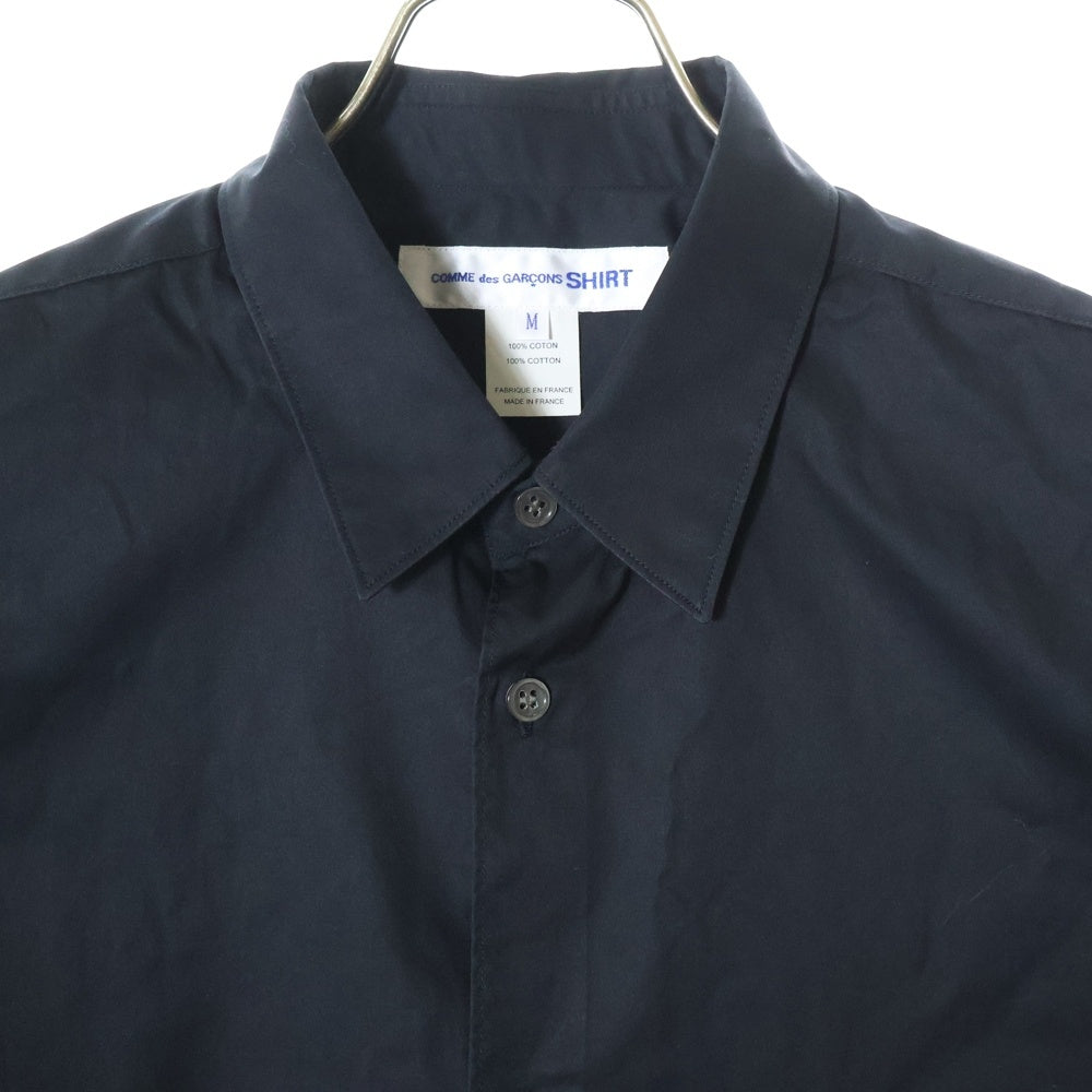 COMME des GARCONS SHIRT(コムデギャルソンシャツ) 22SS FOREVER SHORT SLEEVE WOVEN SHIRT フォーエバー コットン ショートスリーブ ウーブン 半袖シャツ ブラック FI-B030