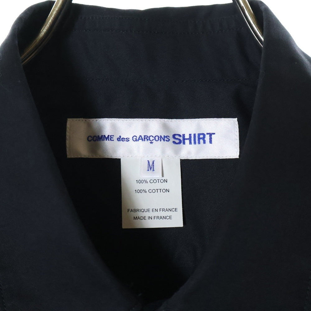 COMME des GARCONS SHIRT(コムデギャルソンシャツ) 22SS FOREVER SHORT SLEEVE WOVEN SHIRT フォーエバー コットン ショートスリーブ ウーブン 半袖シャツ ブラック FI-B030