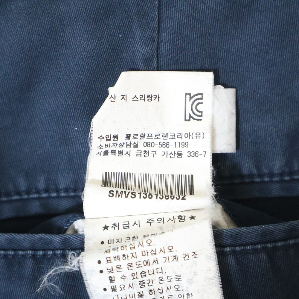 POLO RALPH LAUREN(ポロラルフローレン) 90s SUFFIELD PANT コットン ストレート チノパンツ ネイビー