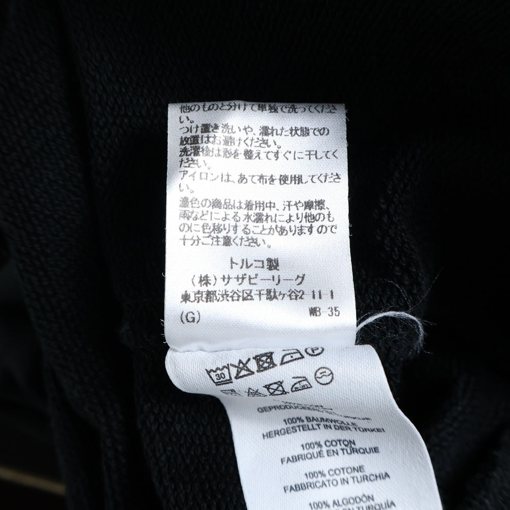 DRIES VAN NOTEN(ドリスヴァンノッテン) プルオーバー クルーネック コットン スウェット トレーナー ブラック 3620900097