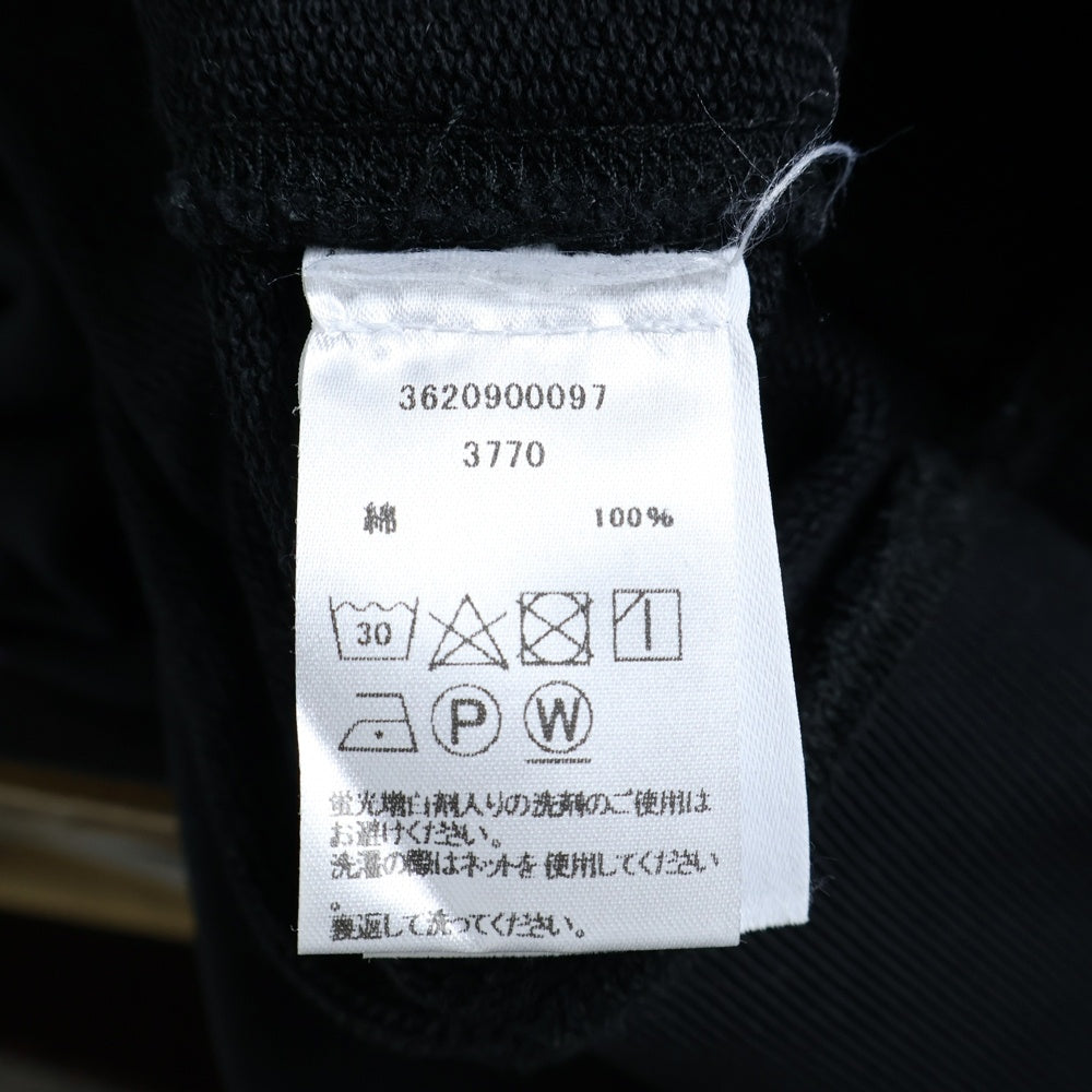 DRIES VAN NOTEN(ドリスヴァンノッテン) プルオーバー クルーネック コットン スウェット トレーナー ブラック 3620900097