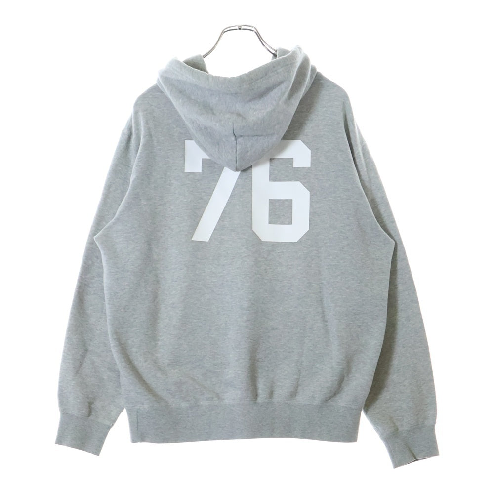 POLO RALPH LAUREN(ポロラルフローレン) 22AW ×Ron Herman ロンハーマン 76プリント プルオーバー フーデッド スウェット パーカー グレー 710891321001