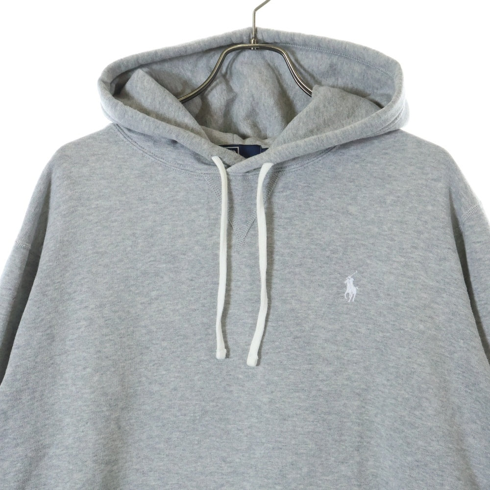 POLO RALPH LAUREN(ポロラルフローレン) 22AW ×Ron Herman ロンハーマン 76プリント プルオーバー フーデッド スウェット パーカー グレー 710891321001