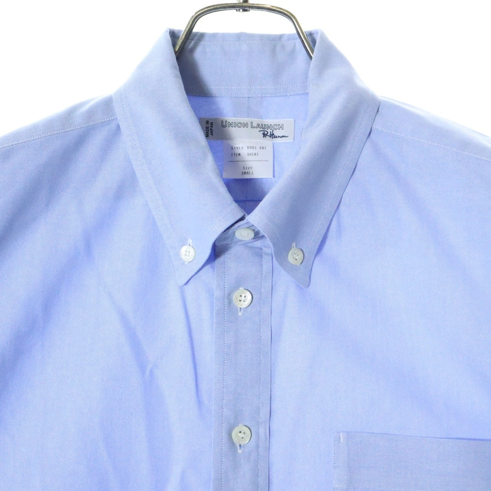 UNION LAUNCH(ユニオンランチ) ×Ron Herman Oxford Shirt ロンハーマン レギュラーカラー コットン ロングスリーブ オックスフォード 長袖シャツ ブルー 3620700151