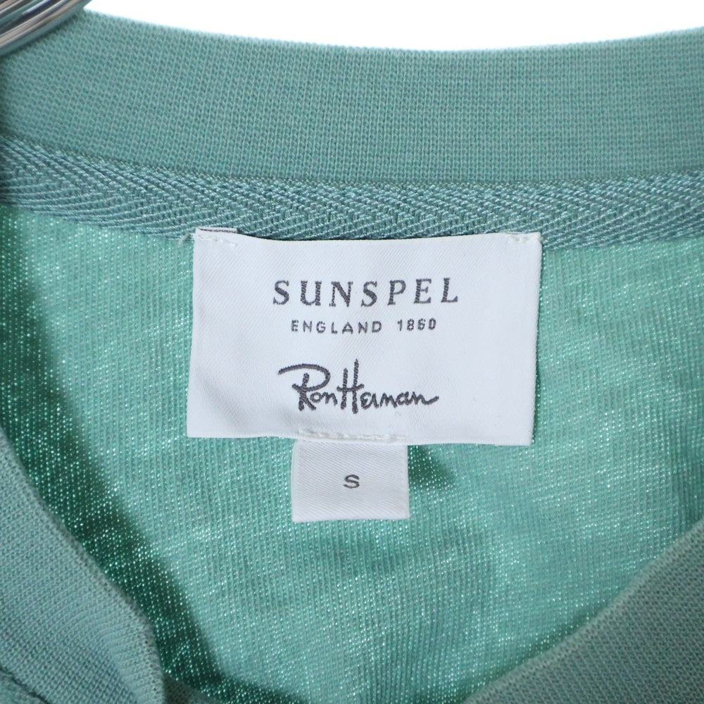 SUNSPEL(サンスペル) ×Ron Herman ロンハーマン クルーネック コットン パイル 半袖 Tシャツ カットソー グリーン 572-2168070