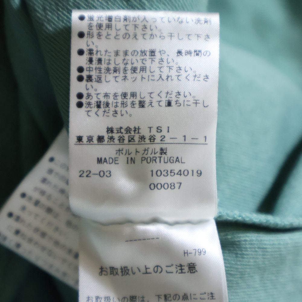 SUNSPEL(サンスペル) ×Ron Herman ロンハーマン クルーネック コットン パイル 半袖 Tシャツ カットソー グリーン 572-2168070