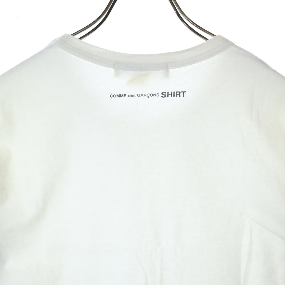 COMME des GARCONS SHIRT(コムデギャルソンシャツ) S/Sロゴ コットンジャージ クルーネック 長袖Tシャツ カットソー ホワイト
